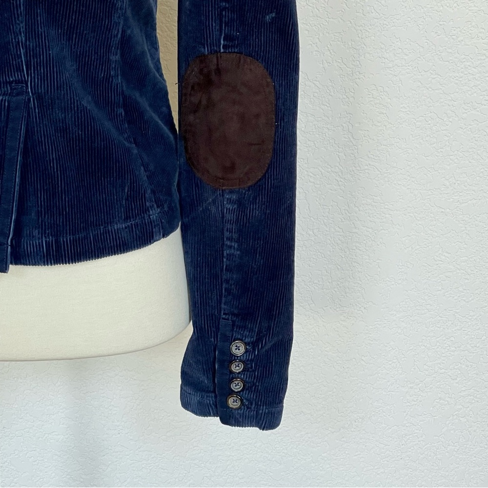 NWOT American eagle navy corduroy blazer with decorative patches - Picture 6 of 6